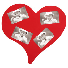 2014 New Design Heart-Shaped Photo Frame with Multiple Openning